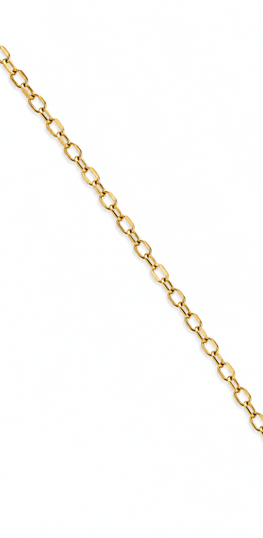 Square Paperclip Style Chain - Imagen 3
