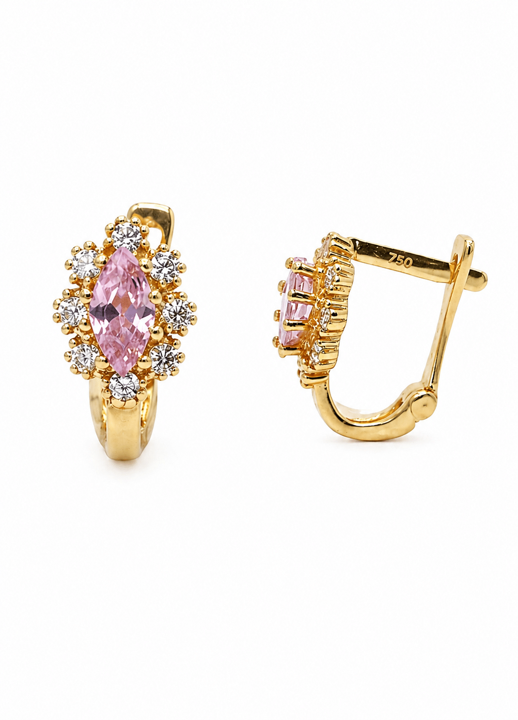 Flower Zirconia Huggies - Imagen 2