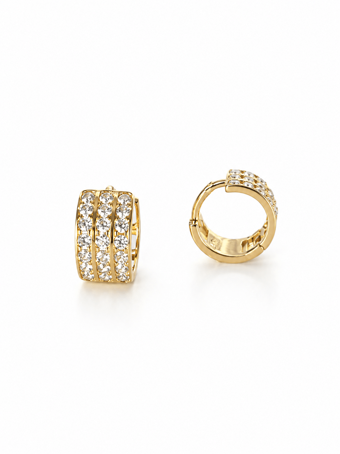 White Zirconia Huggies - Imagen 2