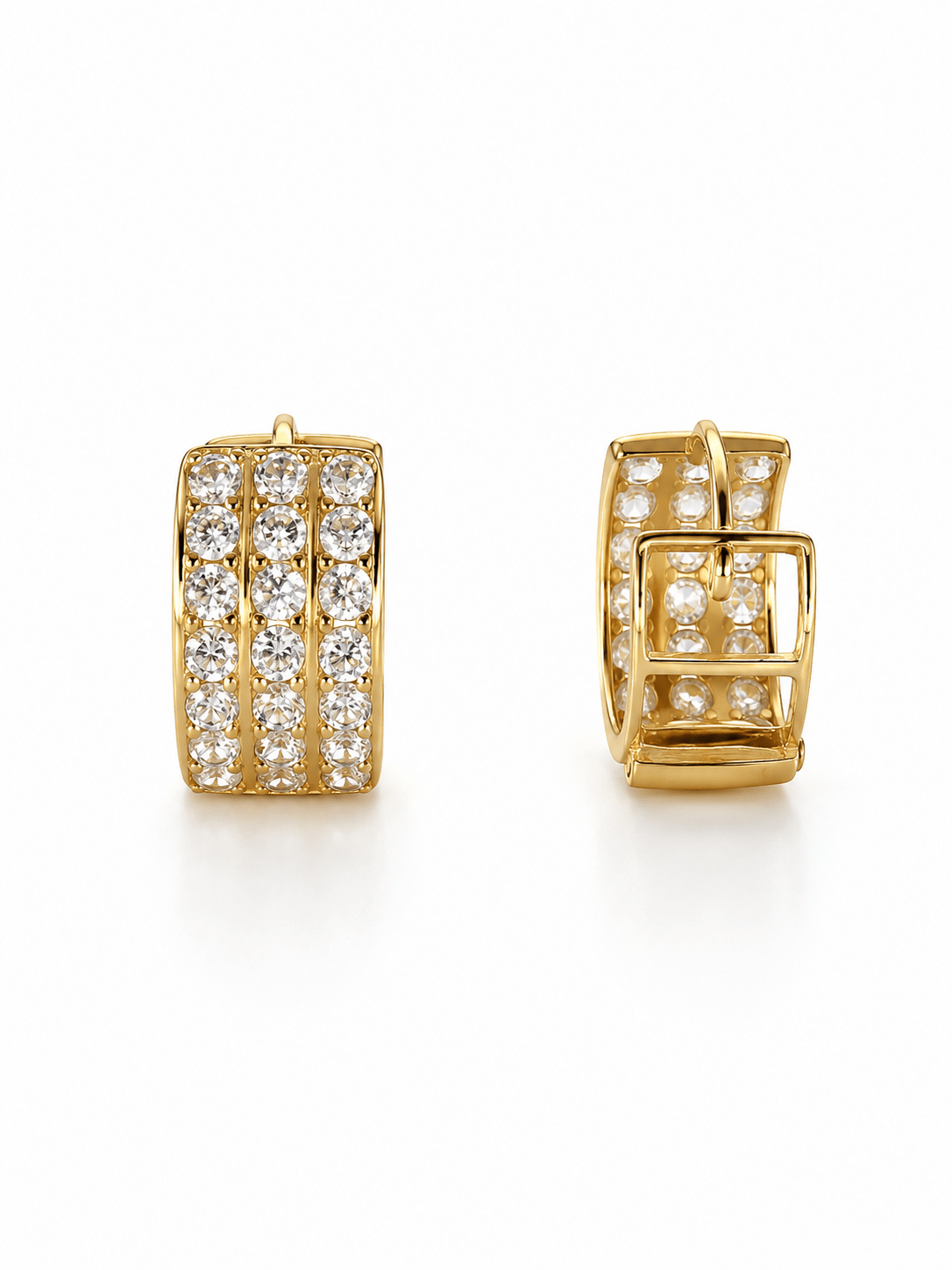 White Zirconia Huggies - Imagen 3
