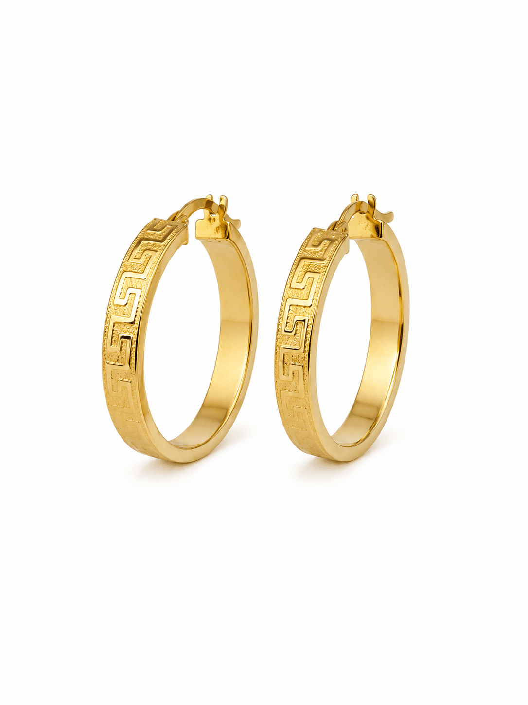 Medium Greek Hoops - Imagen 2