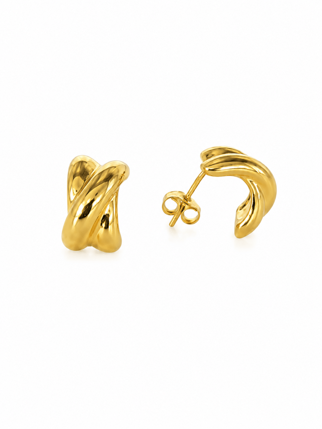 Intertwined design Earrings - Imagen 2