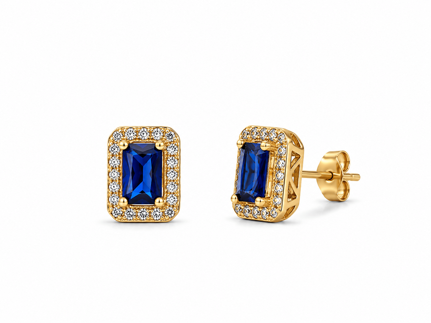 Blue Stone Zirconias Earrings - Imagen 2