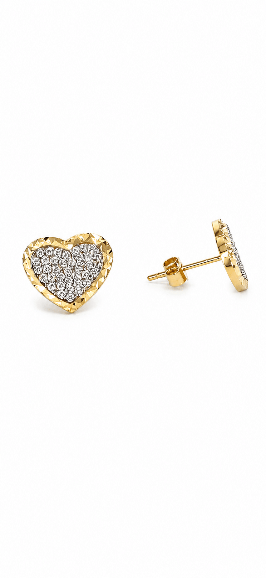 Zirconia Heart Earrings - Imagen 2