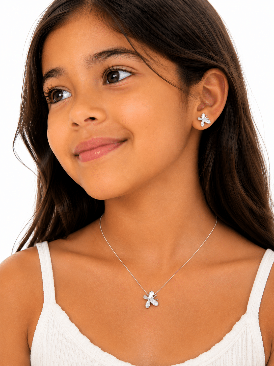 Butterfly Zirconia Earrings - Imagen 2