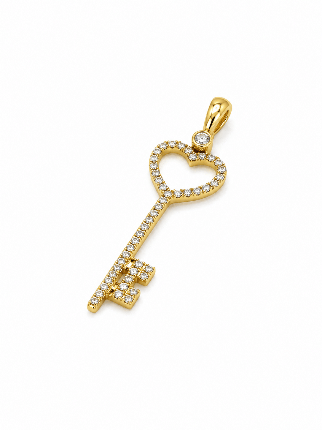 Big Zirconia key Pendant - Imagen 3