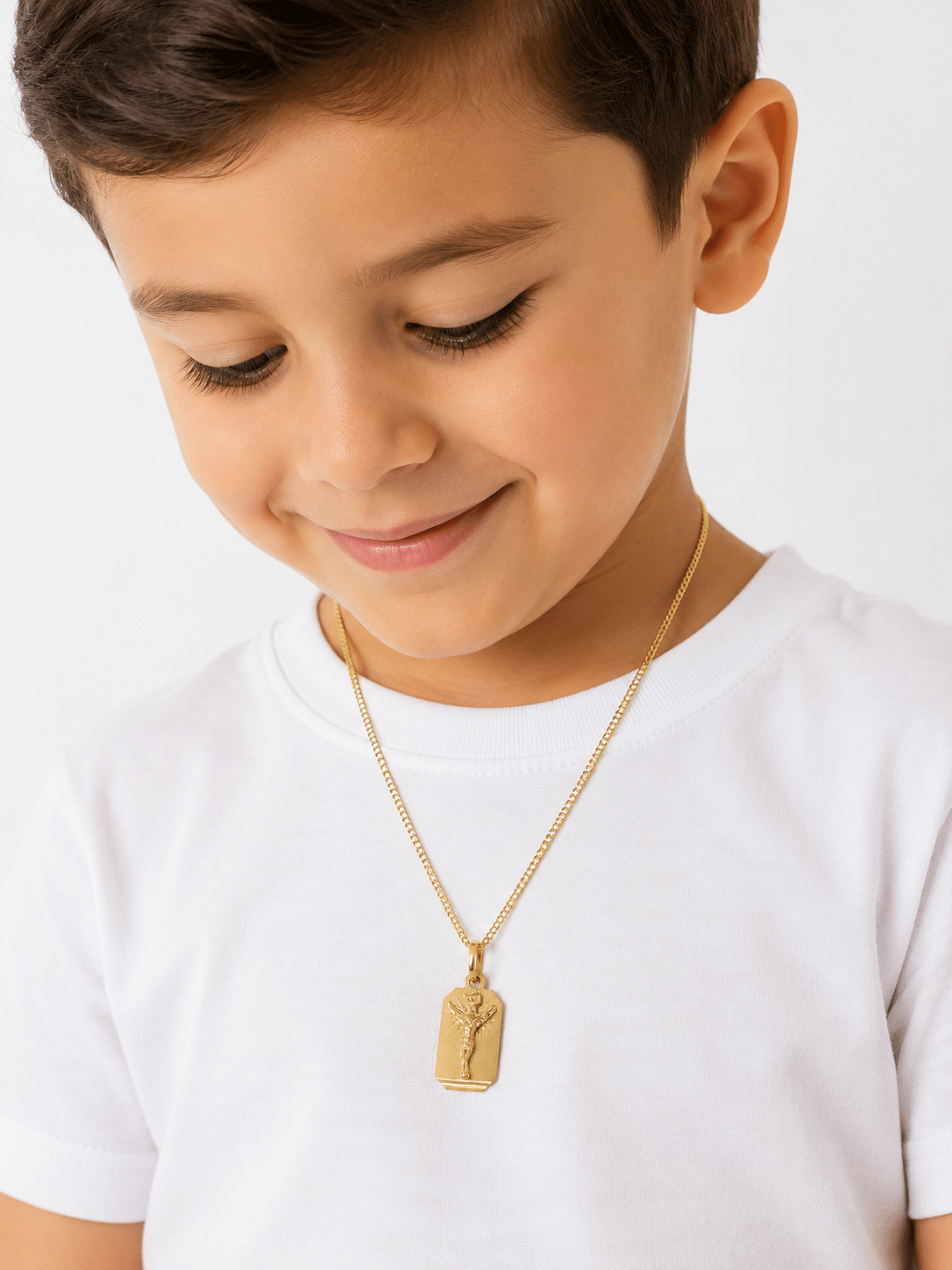 Small Rectangular Cruz Pendant - Imagen 2