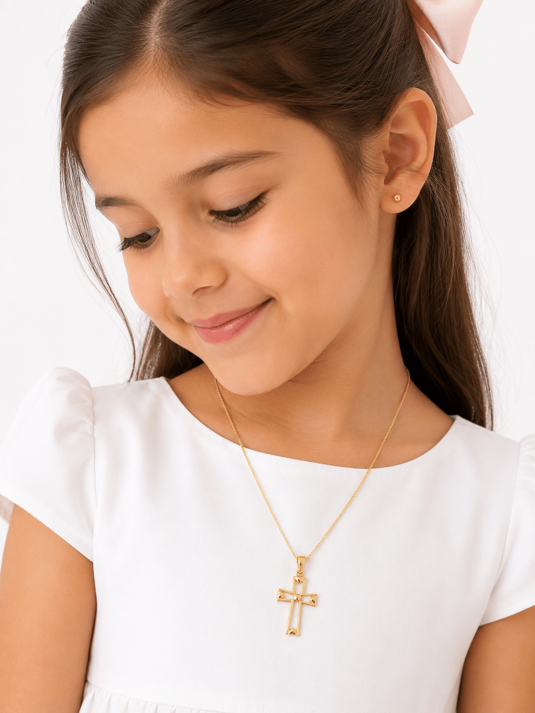 Small Cruz Heart Pendant - Imagen 2