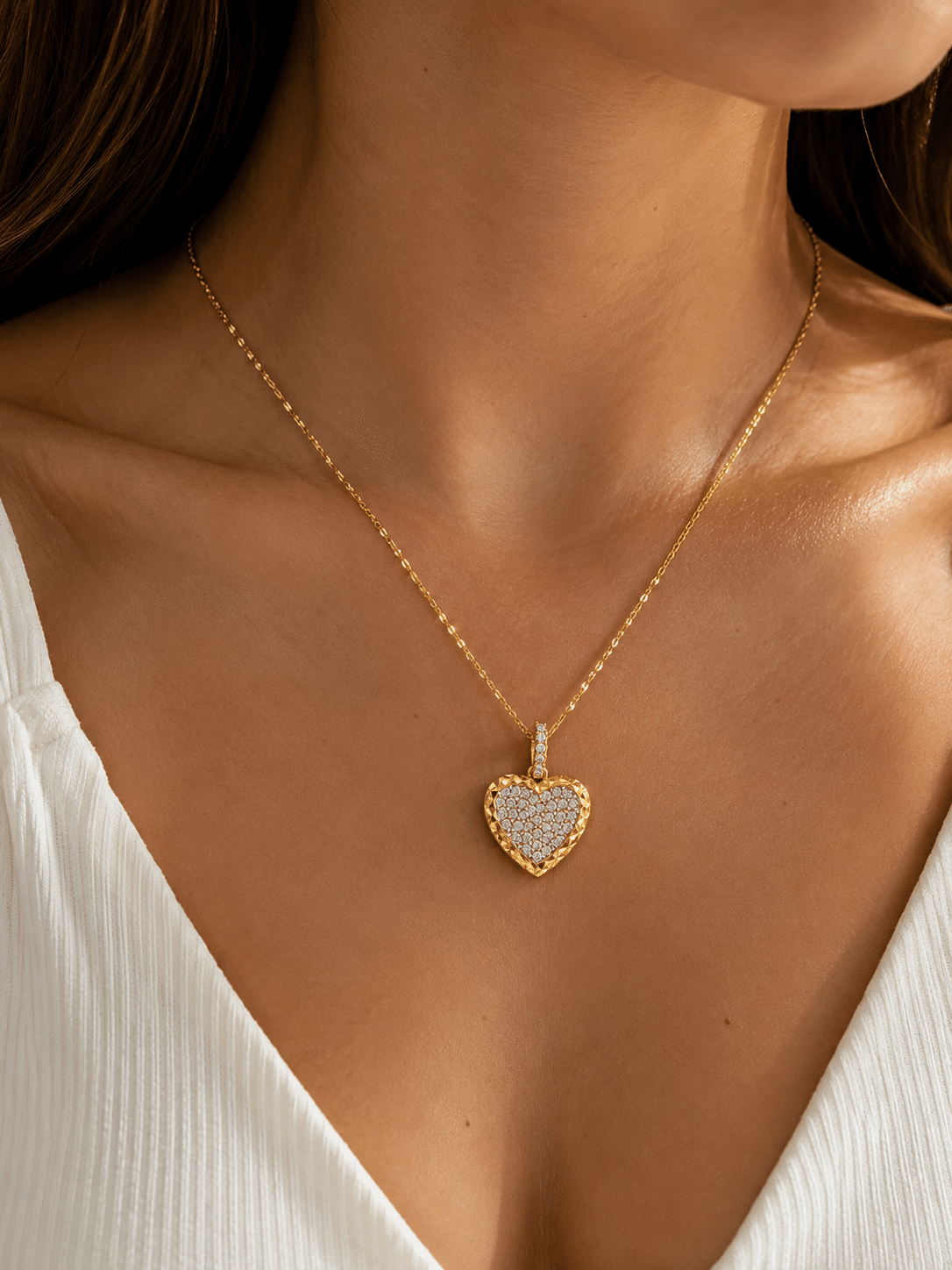 Zirconia Diamond Cut Pendant - Imagen 2