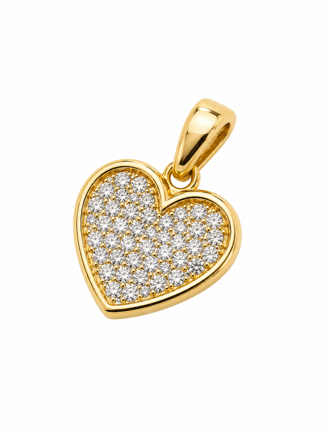 Small Zirconia Heart  Pendant - Imagen 3