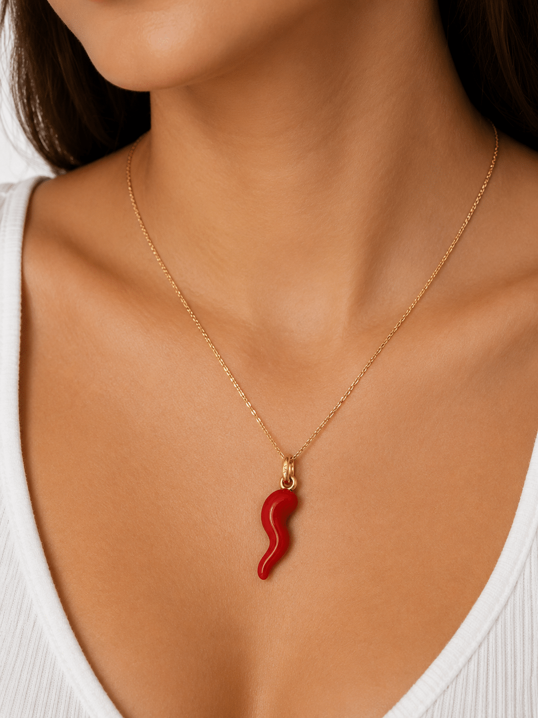 Red Horn Pendant - Imagen 2