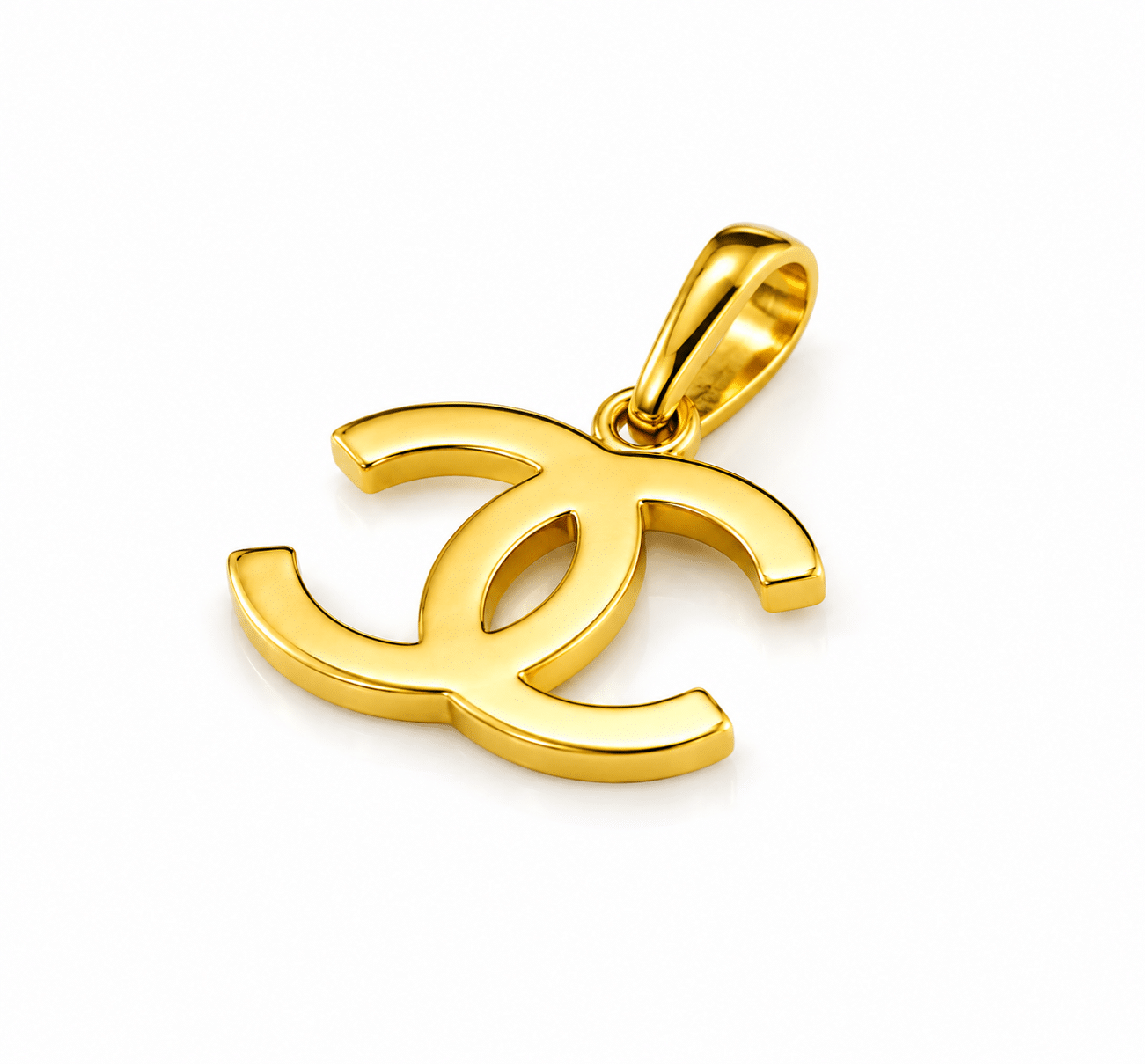 Two crossed rings Pendant - Imagen 3